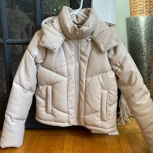 Abercrombie vegan leather jacket